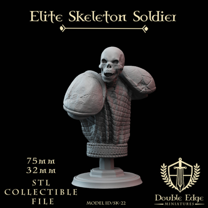 Elite Skeleton Soldier Bust