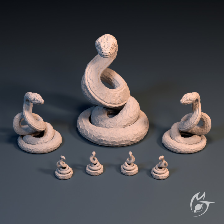 Druidic Snake Statue