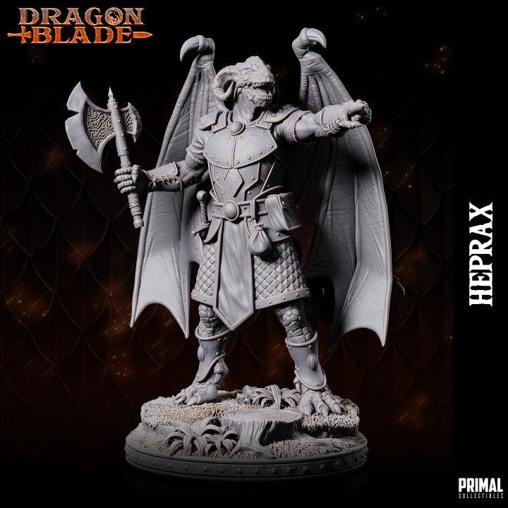 Draconian - fighter-  Heprax - November 2023 - DRAGONBLADE-  MASTERS OF DUNGEONS QUEST image