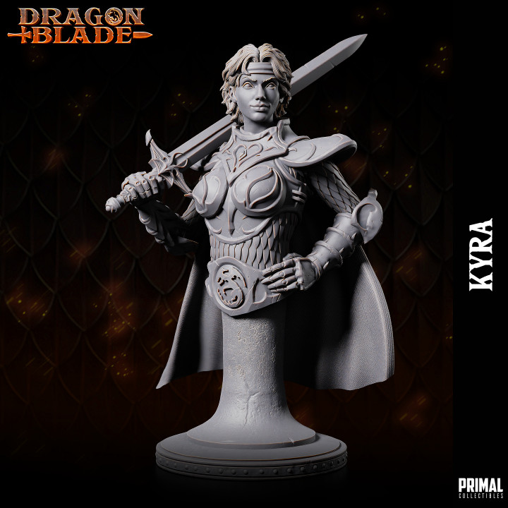Fighter - Kyra  - Bust - November 2023 - DRAGONBLADE-  MASTERS OF DUNGEONS QUEST image