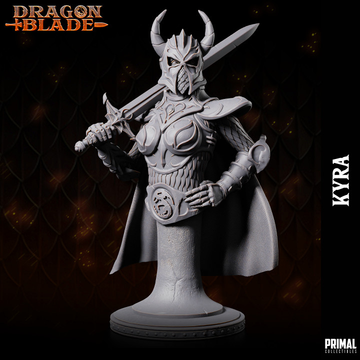 Fighter - Kyra  - Bust - November 2023 - DRAGONBLADE-  MASTERS OF DUNGEONS QUEST image