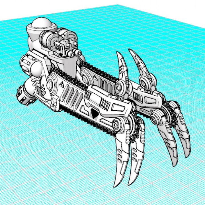 Project Cervantes-Cazador Main Weaponry Only (Double Chain Weapons and Heavy Flame Cannon) image