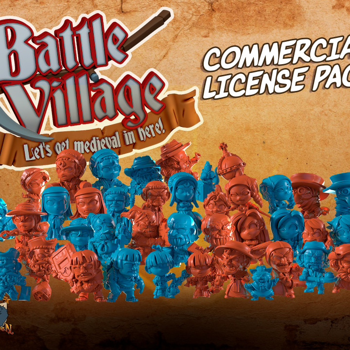 Battle Village - COMMERCIAL LICENSE PACK