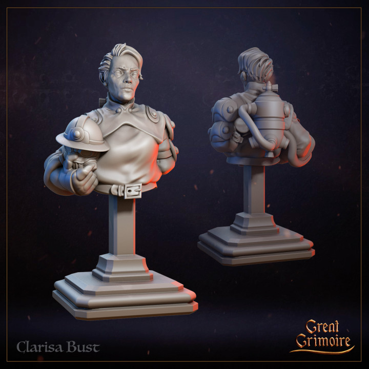 Busts of Evangeline and Clarisa image