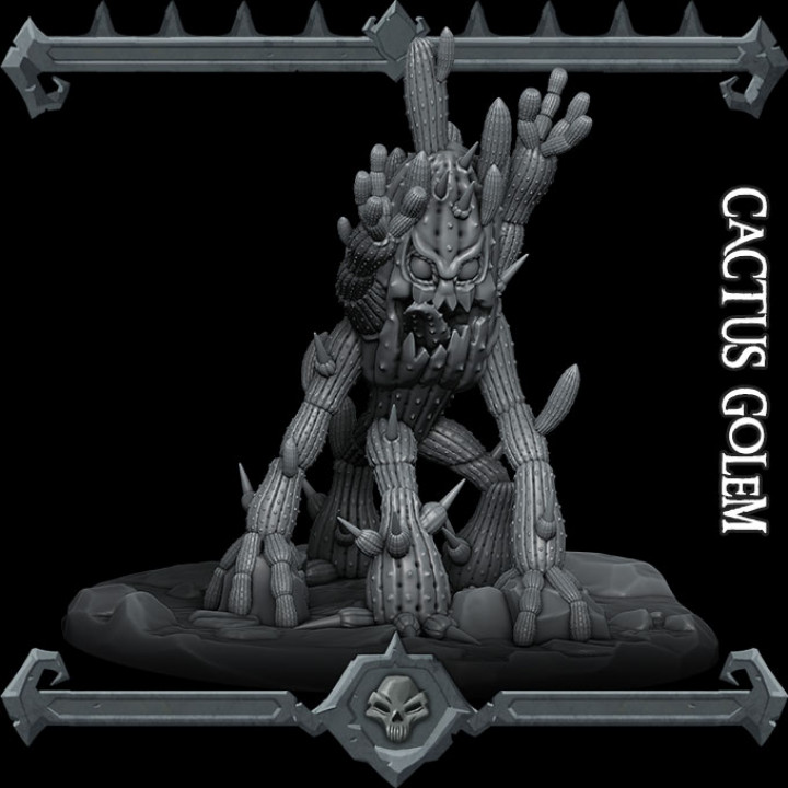 画材 Golem footprints Stone Golem - Constructs - PRESUPPORTED - Illustrated and