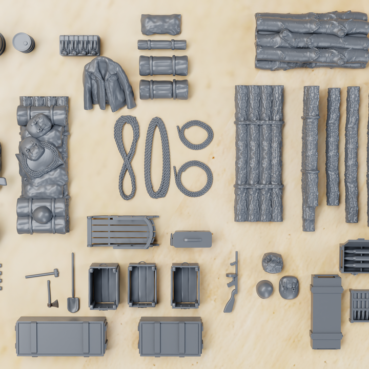 STOWAGE SET of WW2 (51 pcs.)