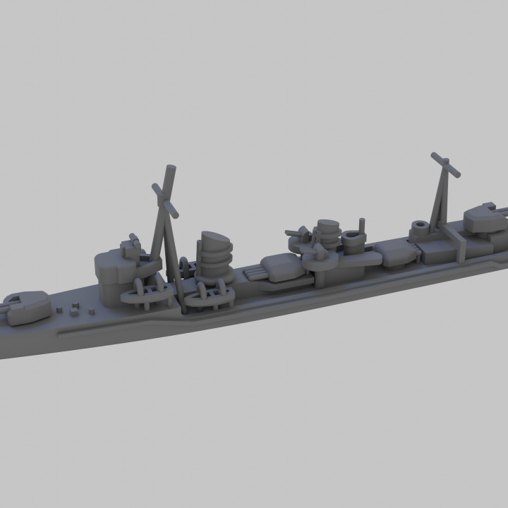 WW2 Imperial Japanese Navy Asashio class destroyer