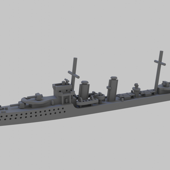 WW2 Royal Navy A B Class destroyer