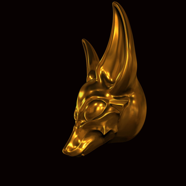 3d model fox head pendant or other image