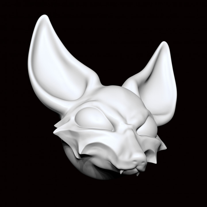 3d model fox head pendant or other image