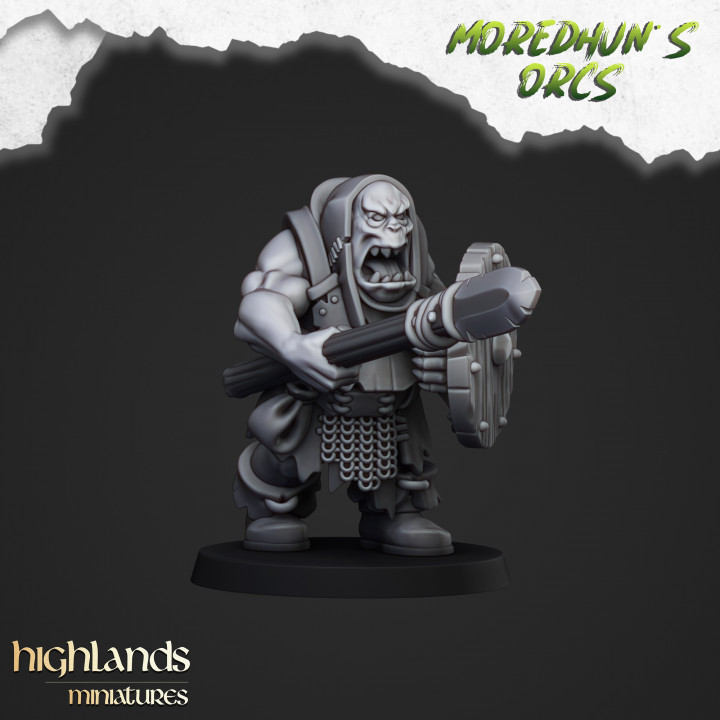 Orc Warriors with Hand Weapons and Spears - Highlands Miniatures image