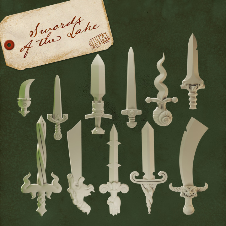 11 Legendary Magical Swords - Kitbashing or Basing Bits