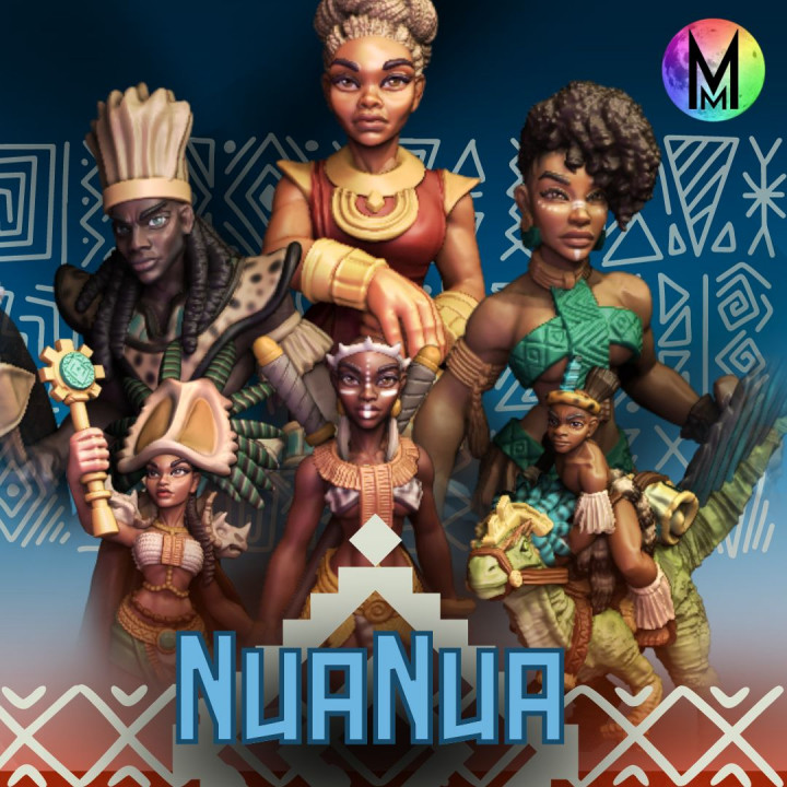 Set of 6 tribal models ( Zulu / Aztec inspired poc models ) image