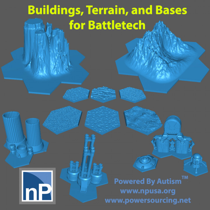6mm/8mm Buildings, Bases, and Terrain for sci-fi games image