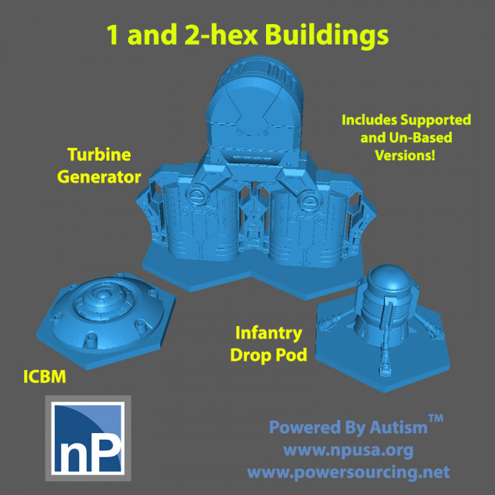 6mm/8mm Buildings, Bases, and Terrain for sci-fi games image