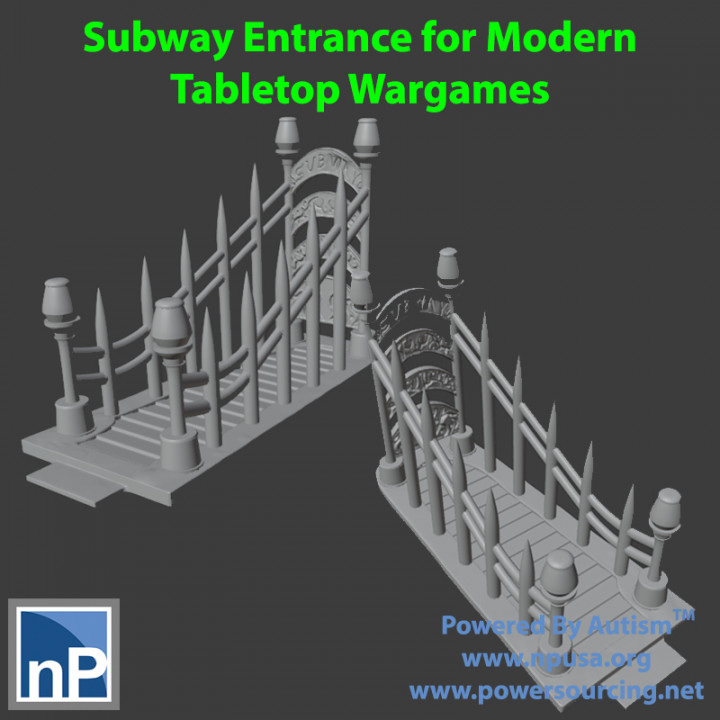 Subway Entrance for Modern Wargames