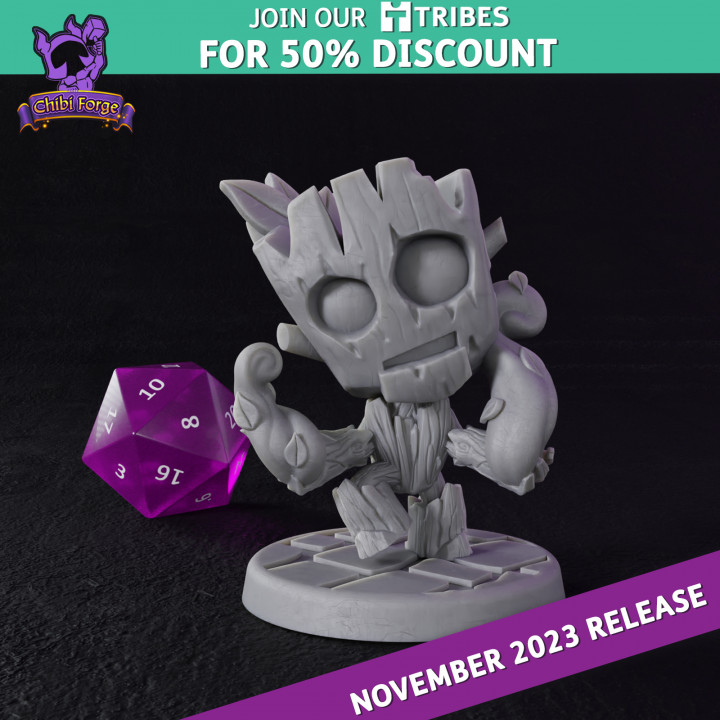Chibi Forge Treeman with Magicbombs