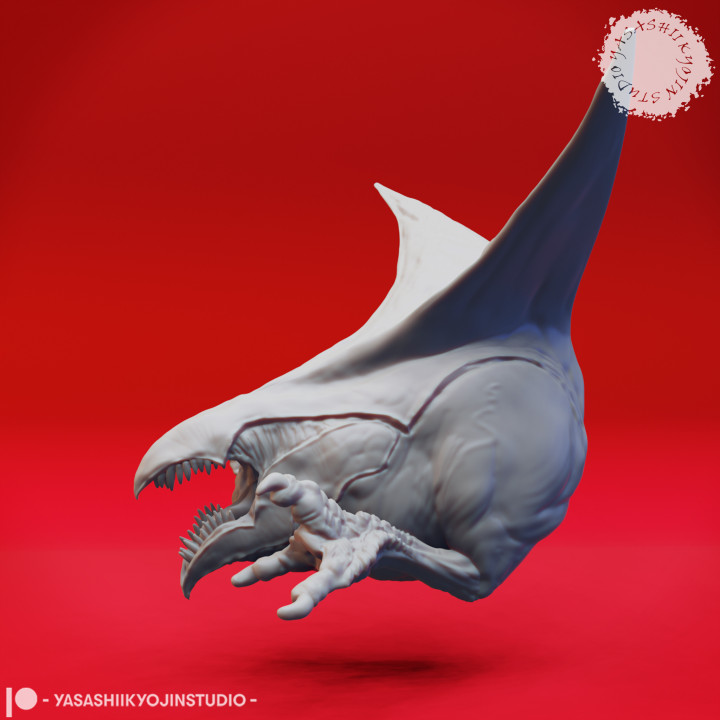 Flying Abyssal Chicken - Tabletop Miniature (Pre-Supported) image