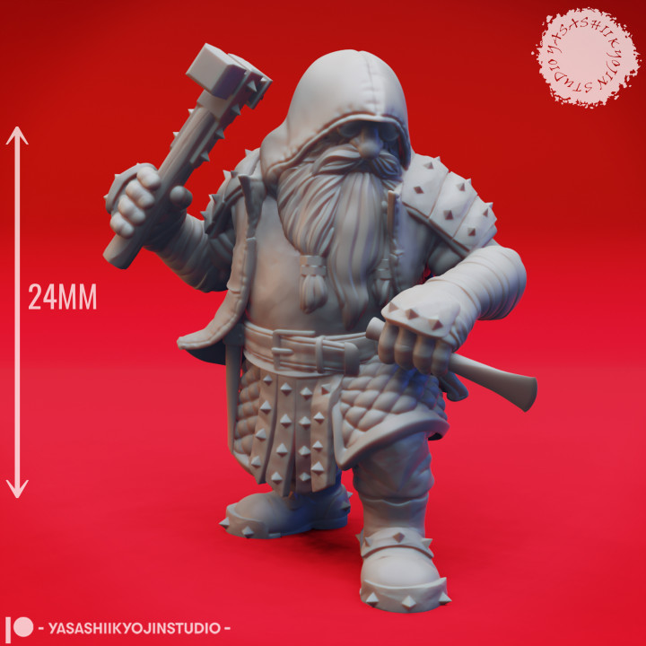 Duergar - Hammer - Tabletop Miniature (Pre-Supported) image
