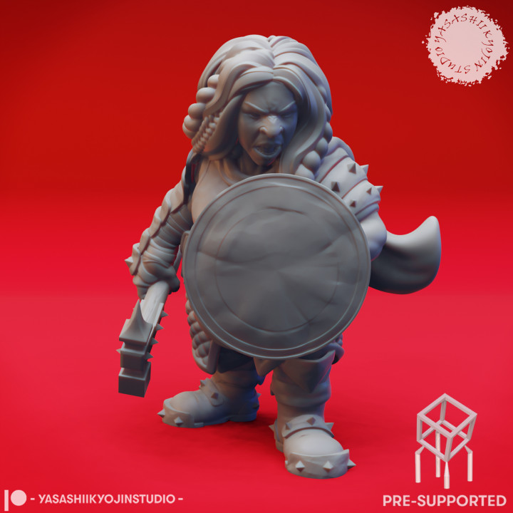 Duergar - Shield - Tabletop Miniature (Pre-Supported) image