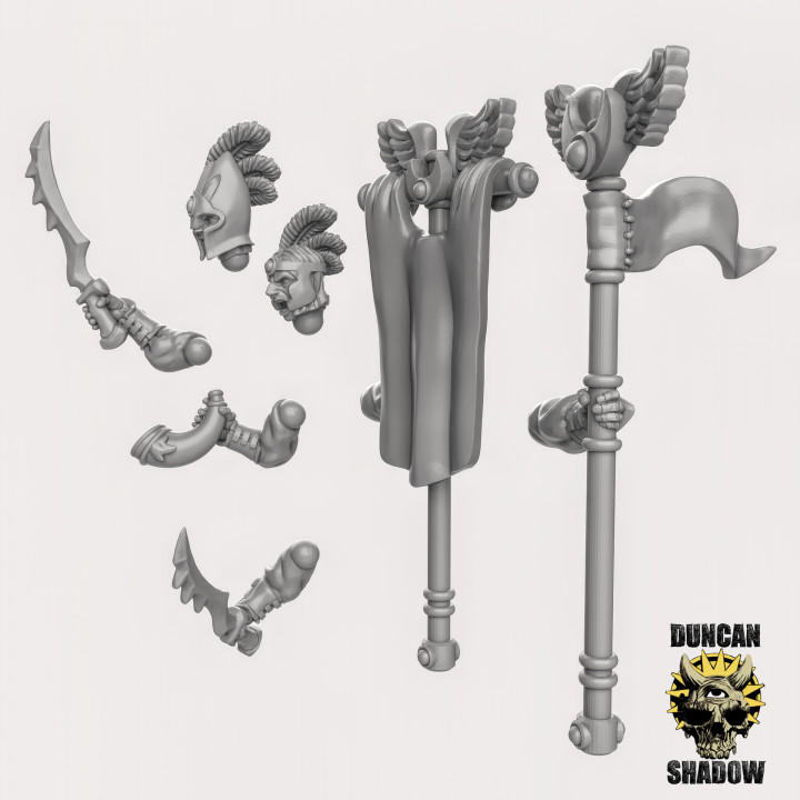 High Elf Command Kit (pre supported) (S)