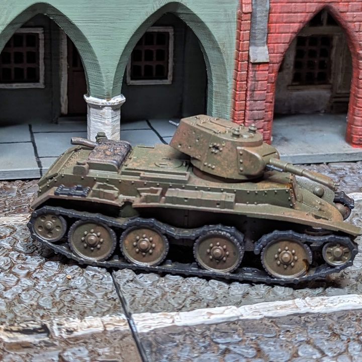 Destroyed Cavalry Tank BT-7 (USSR, WW2)