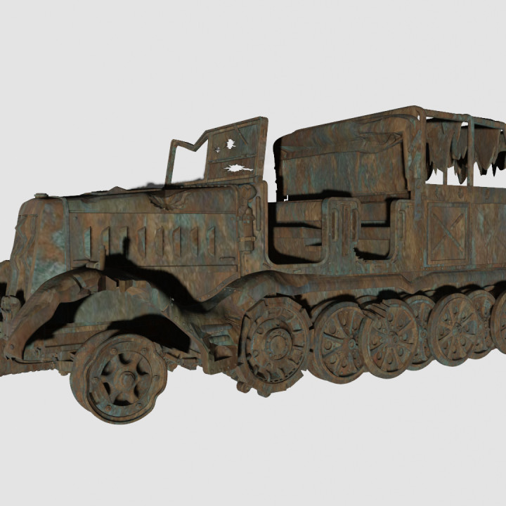 Destroyed Half-track Sd.Kfz.9 (Germany, WW2) image