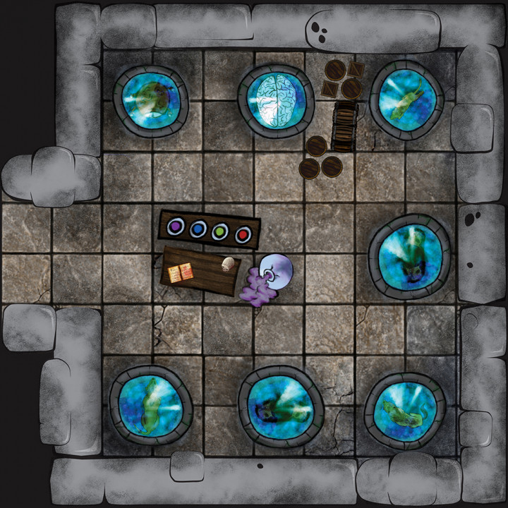 Instant Dungeon Creator - Modular Digital Fantasy DnD Terrain Battle Map Tiles image