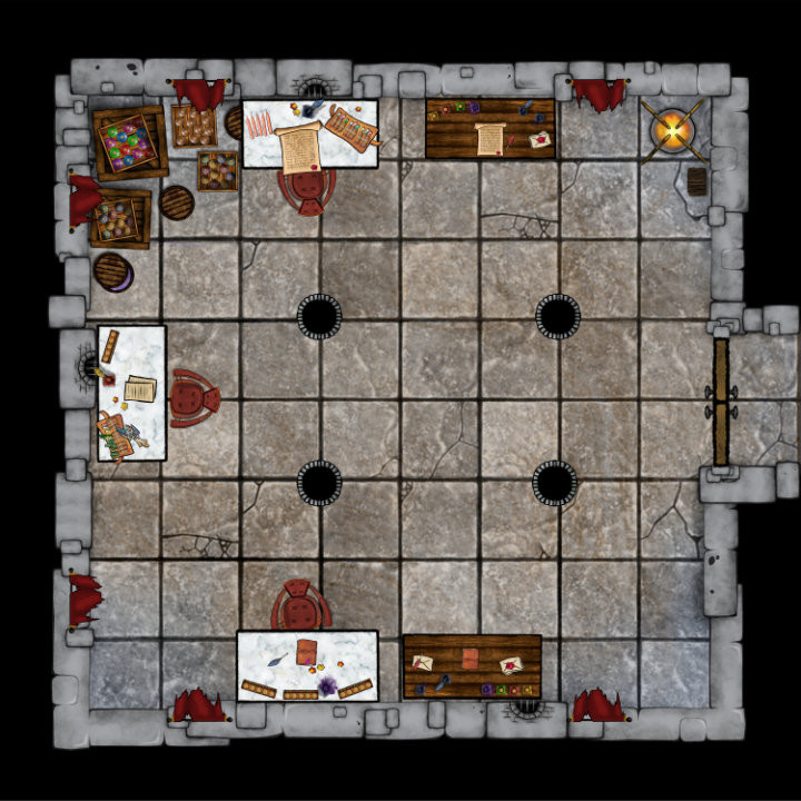 3D Printable Instant Dungeon Creator - 720X720 Enchanter Wizard Magicitems Summoner Web