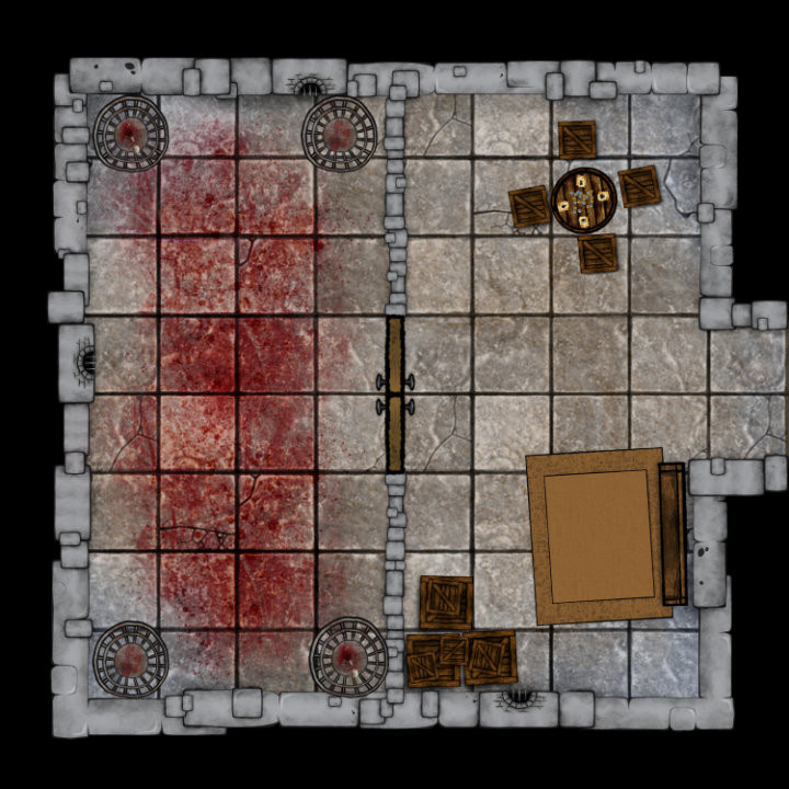 3D Printable Instant Dungeon Creator - 720X720 Jail Cell Prisoner Guards Web 