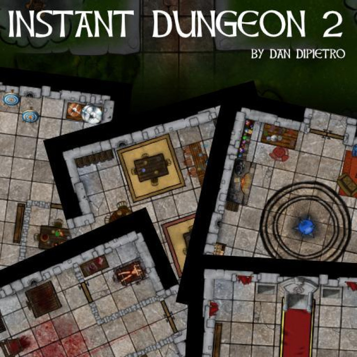 3D Printable Instant Dungeon Creator - 720X720 Med 