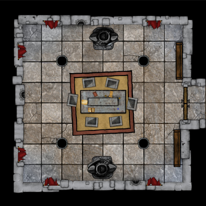 3D Printable Instant Dungeon Creator - 720X720 Meetingroom Statue Study Room Web