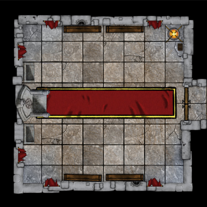 3D Printable Instant Dungeon Creator - 720X720 Throneroom Royal King Throne Web 