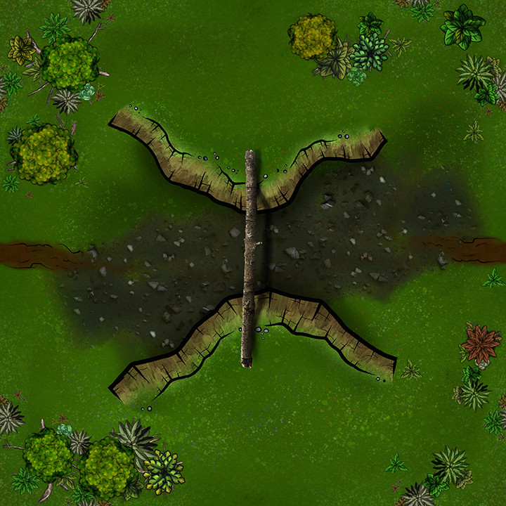 Forbidden Forest - Modular Digital Fantasy DnD Terrain Battle Map Tiles image