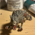 Undead Dire Wolf Angry / Zombie Hound Beast / Werewolf Creature / Were Canine / Wild Animal / Evil Predator / Graveyard Encounter print image
