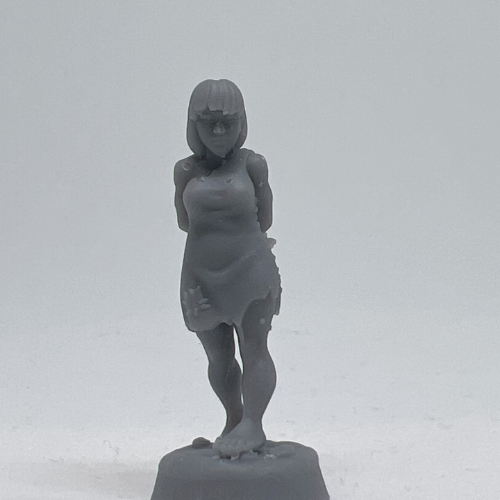 Female slave walking
