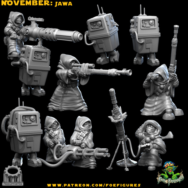 3D Printable Java Units Bundle (2023) by Foe Figures