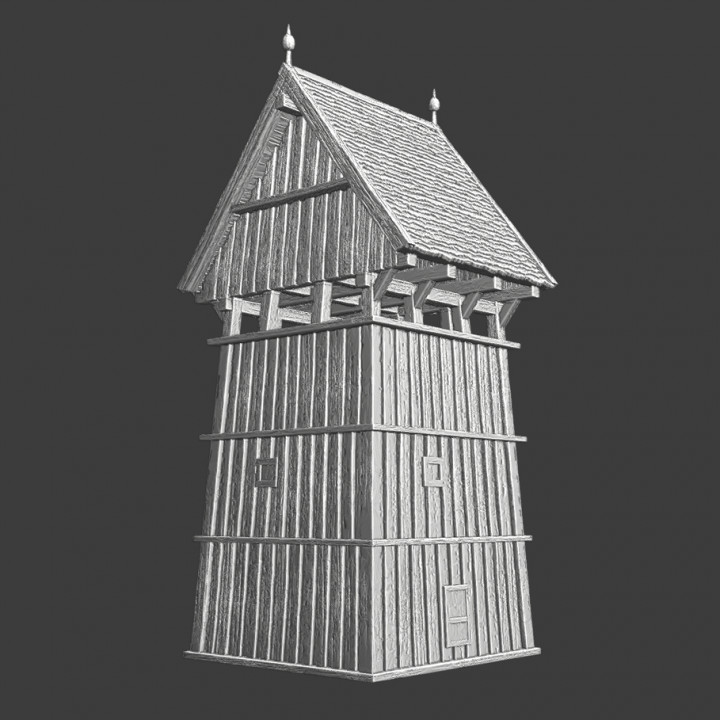 Medieval wooden tower - Northern Crusades image
