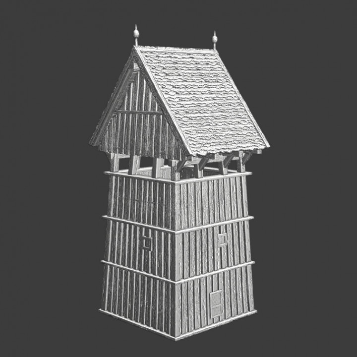 Medieval wooden tower - Northern Crusades image