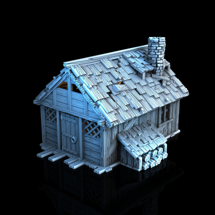 Lumberjack Hut - Medieval Town Set image