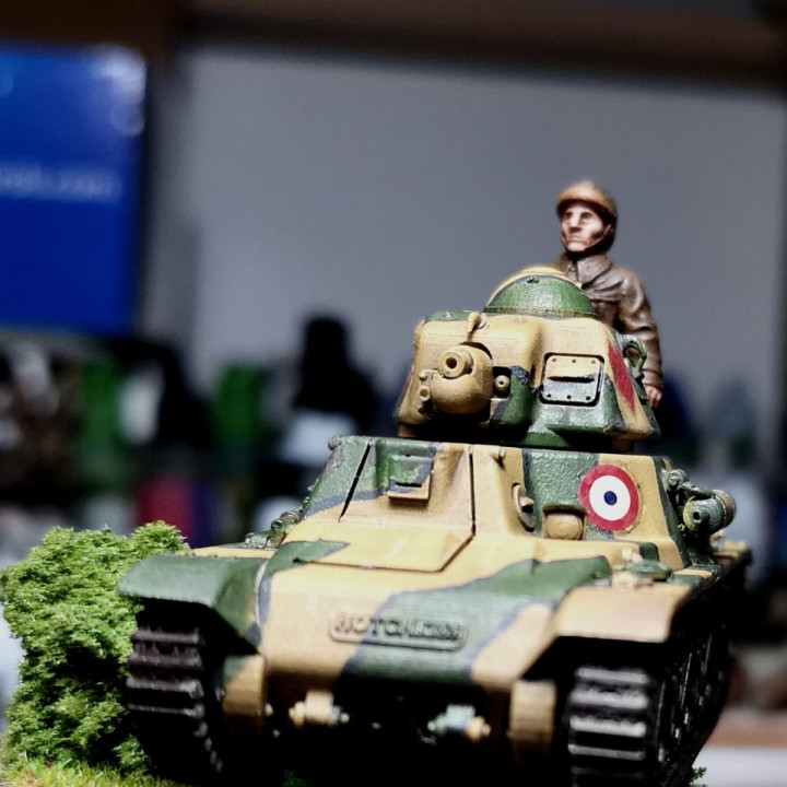 WW2 28mm 1940 French tank crew 1