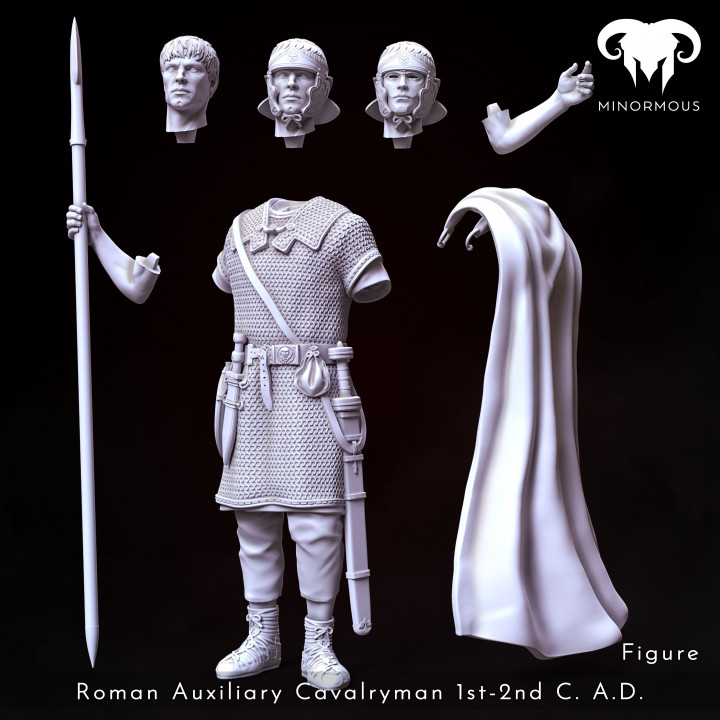Figure - Roman Auxiliary Cavalryman 1st-2nd C. A.D. Auxilia Equestrians! image