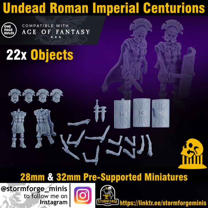 Undead Roman Imperial Centurion Set 28mm&32mm Supported image