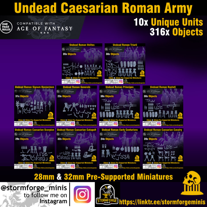 Ultimate Undead Roman Army Set