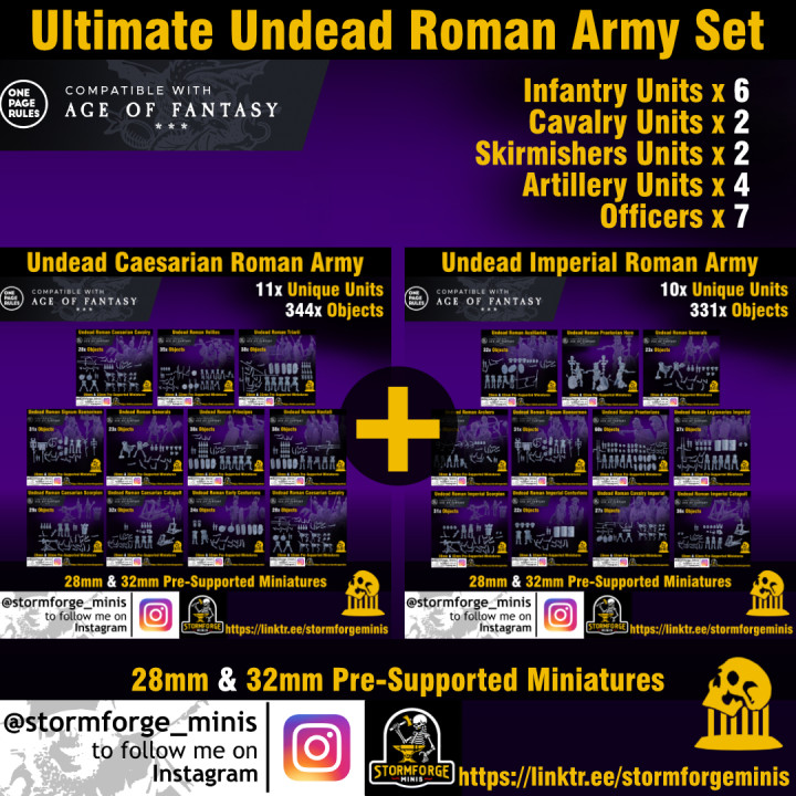 Ultimate Undead Roman Army Set image