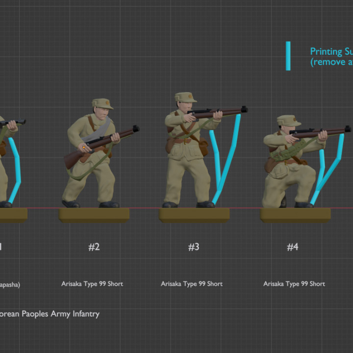 Korean War - North Korean Peoples Army KPA 1:72 Scale image