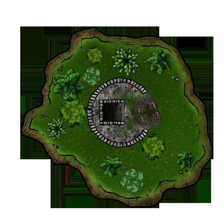Floating Islands - Modular Digital Fantasy DnD Terrain Battle Map Tile Tokens image