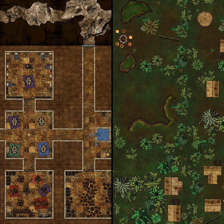Massive Maps 3 - Digital Fantasy DnD Terrain Battle Maps image