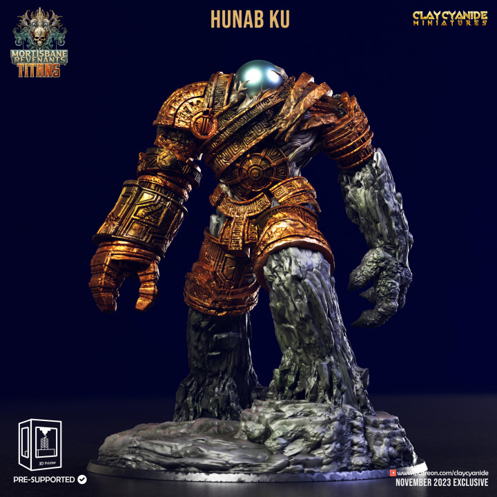 3D Printable Hunab Ku by Clay Cyanide Miniatures