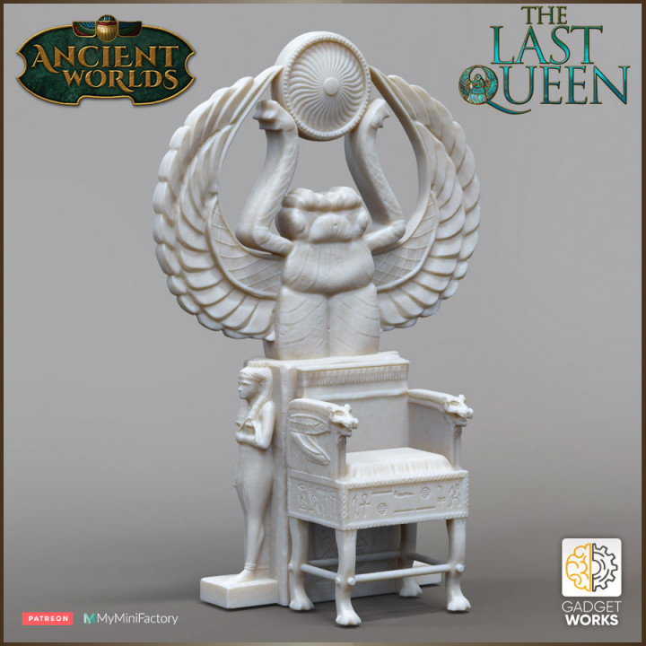 Egyptian Throne and Dais - The Last Queen image